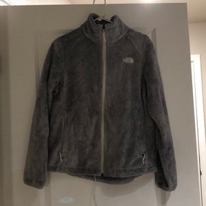 The North Face Grey Fill Zip Jacket Large Fleece